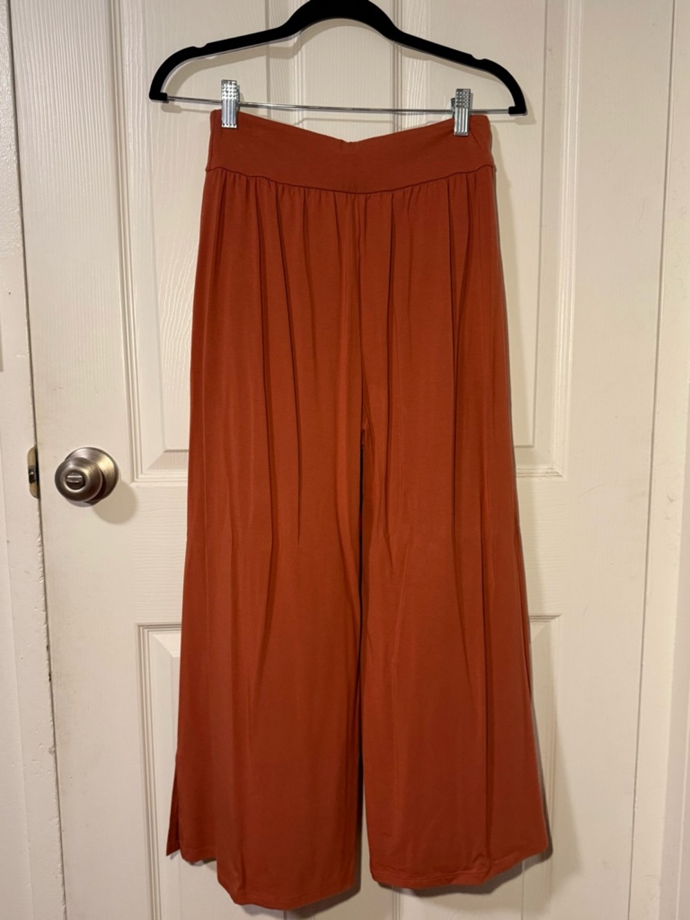 FIGHTING EEL: FE BASICS Orange Wide Leg Palazzo Pants - Picture 3 of 9